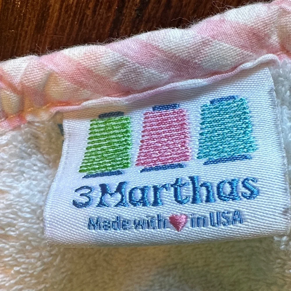 3 Marthas Baby Pink Cupcake Bib - 1st Birthday Bib!!